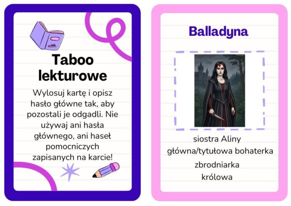 Taboo lekturowe - ,,Balladyna''