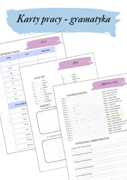Brainy 4 unit 1 Karty pracy gramatyka