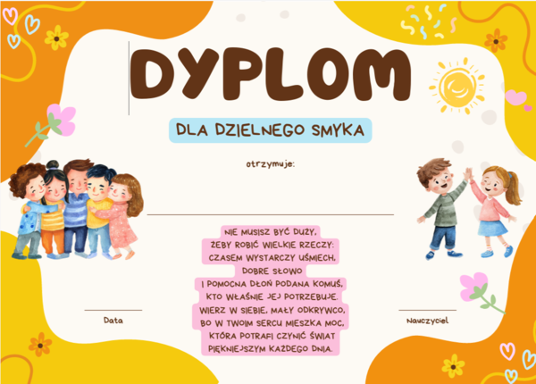 Dzień Dziecka Dyplomy