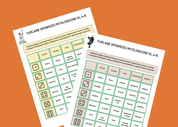 TURLANE OPOWIEŚCI MITOLOGICZNE – mity - mitologia – opowiadanie – ćwiczenia redakcyjne