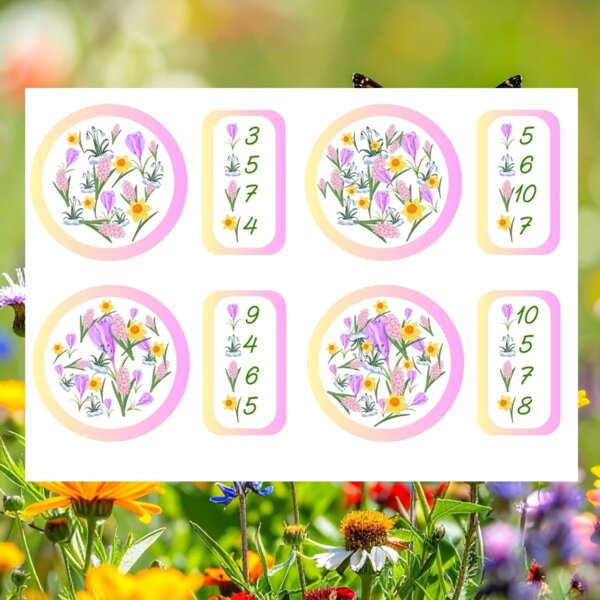 Kwieciste przelicznie - gra dydaktyczna