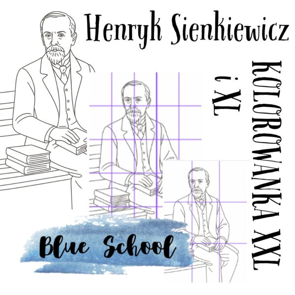 Henryk Sienkiewicz - kolorowanka XXL