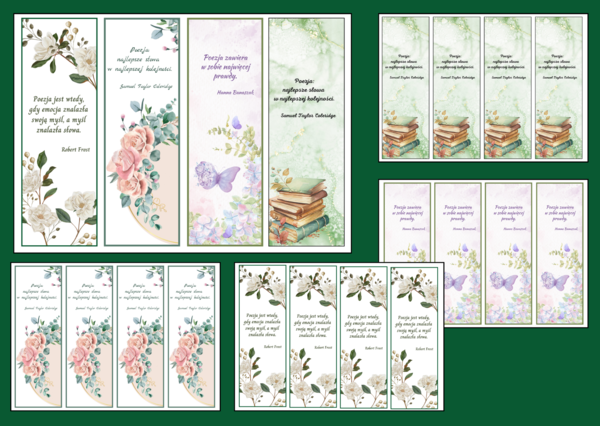 ŚWIATOWY DZIEŃ POEZJI – zakładki do książek – zakładka – wersja 1