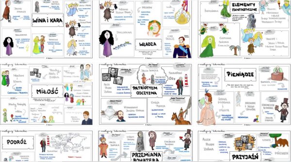 Motywy literackie (10 plansz)