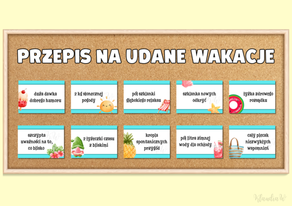 PRZEPIS NA UDANE WAKACJE - GAZETKA