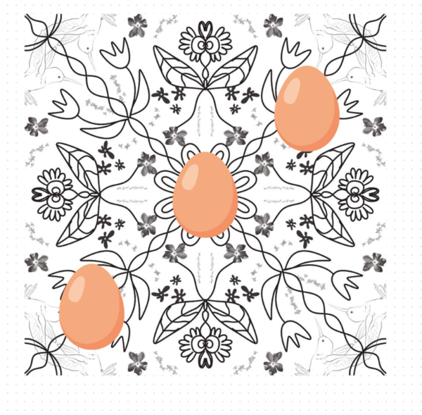 Wiosenna mandala kolorowanka