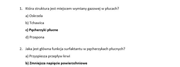 Test- oddychanie człowieka