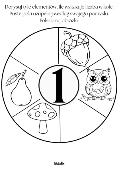 Cyfry  1 - 10  - karty pracy