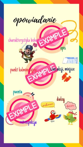 Naklejka, infografika, opowiadanie, pdf do druku, 1 strona