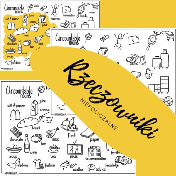 Rzeczowniki Niepoliczalne. Uncountable nouns.