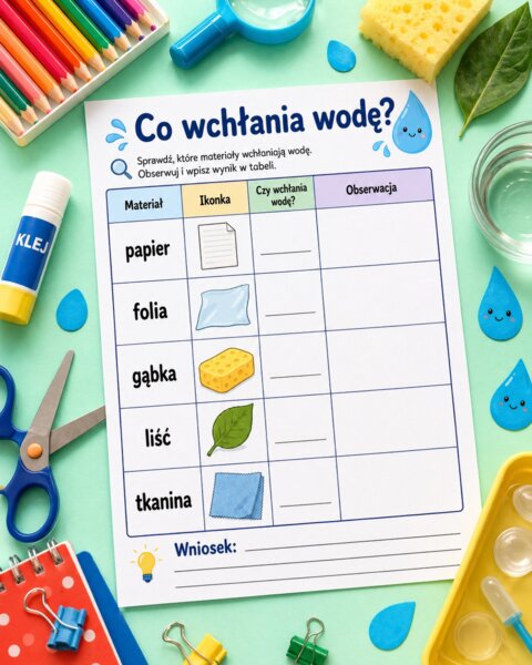 Co wchłania wodę?