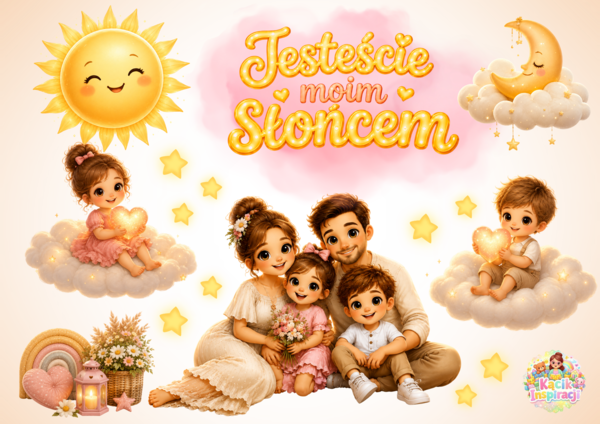 ✨ „Jesteście moim Słońcem” ✨ Dekoracja na Dzień Rodziny