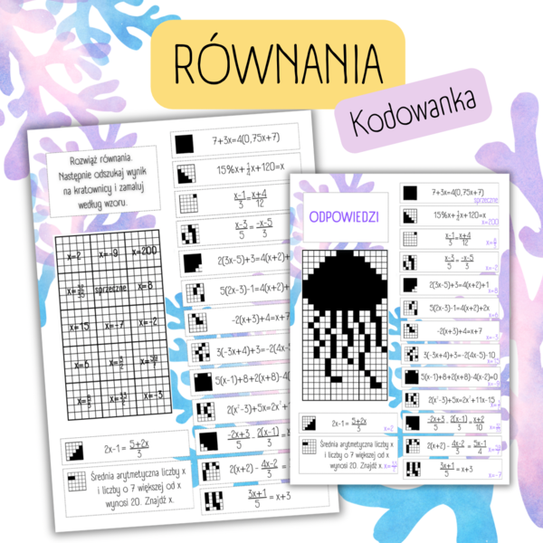 RÓWNANIA - kodowanka