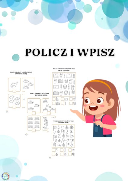 LICZYM I PISZEMY! EDUKACYJNE ARKUSZE DLA NAJMŁODSZYCH