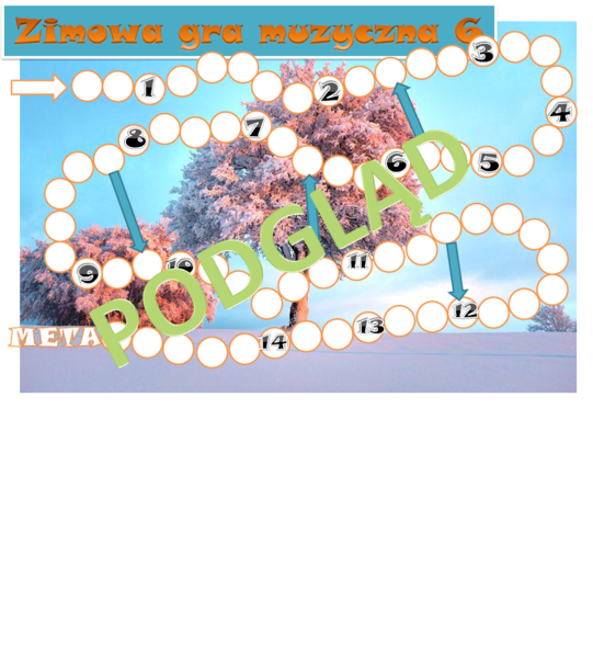 Zimowa gra muzyczna dla klasy VI