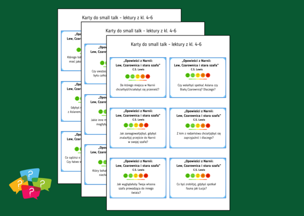 OPOWIEŚCI Z NARNII. LEW, CZAROWNICA I STARA SZAFA – Karty do SMALL TALK – lektury – gra
