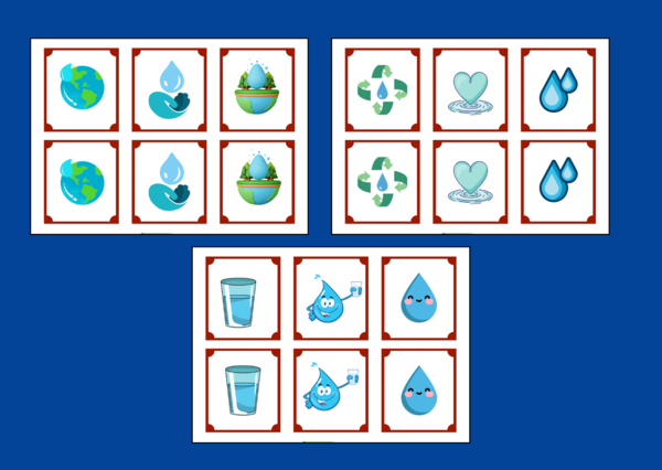 DZIEŃ WODY – memory – 36 szt. – biblioteka – przedszkole – świetlica - EKOLOGIA - wiosna