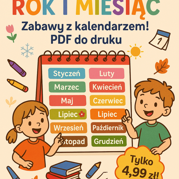 Rok, miesiąc. Karta pracy. Sprawdzian