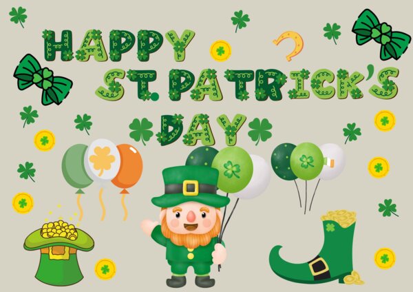 Dzień Świętego Patryka - Dekoracja - Happy St. Patrick's Day