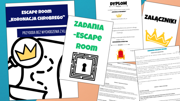 Escape Room w klasie "Koronacja Chrobrego" - Fascynująca historia pierwszego króla Polski/tysiąclecie/ przygoda bez wychodzenia z klasy/grywalizacja