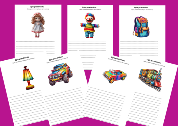 OPIS PRZEDMIOTU - karta pracy - kl. 4-5 - ćwiczenia redakcyjne - wersja kolorowa