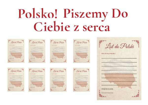 List do Polski – napis, wzór listu