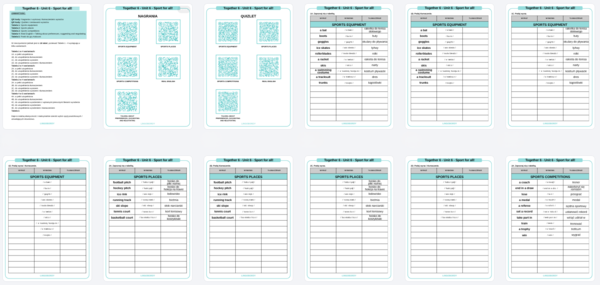 Together 6, Unit 6 - słownictwo
