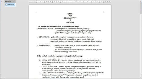 Liryka - jej odmiany, gatunki. Środki stylistyczne.