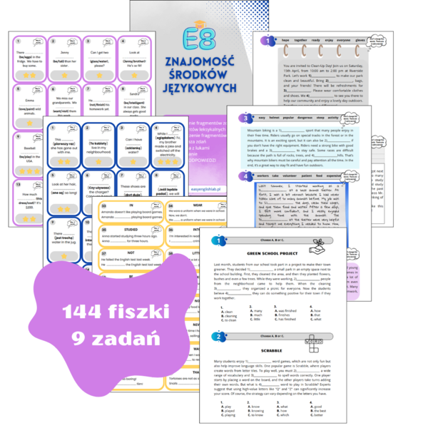 Egzamin Ósmoklasisty. Znajomość Środków Językowych