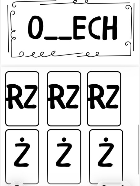 Tuptane dyktando rz i ż