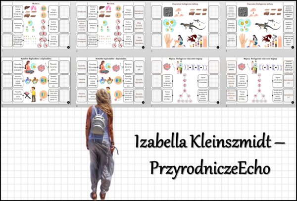 Notatka okienkowa/stacja zadaniowe/notatka/notatka graficzna/karta pracy/sketchnotka „Podziały komórkowe”, „Mitoza i mejoza”, „Znaczenie biologiczne mitozy i mejozy” w pdf. Biologia 8 dział „Genetyka”. Materiał wykonany na podstawie podręcznika z wydawni