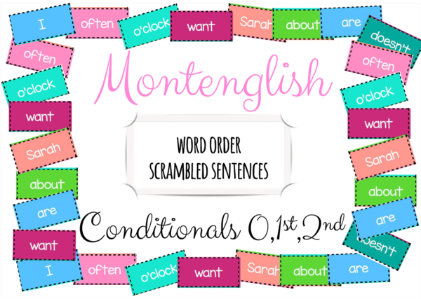 Rozsypanki wyrazowe Scrambled Sentences: Conditionals 0/1/2