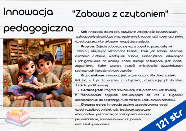 Innowacja „Zabawa z Czytaniem”