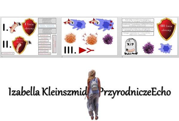 Materiał do zalaminowania/praca w grupach/puzzle/układanka. "Linie obrony - jak zdobywamy odporność?" „Budowa i funkcjonowanie układu odpornościowego” w pdf. Biologia 7, dział „Układ krążenia”.