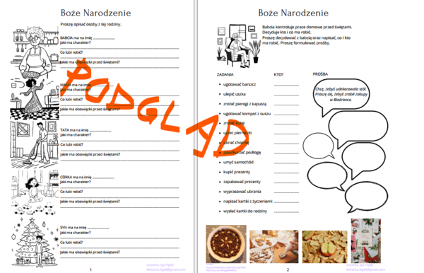Boże Narodzenie lekcja dla obcokrajowców A2