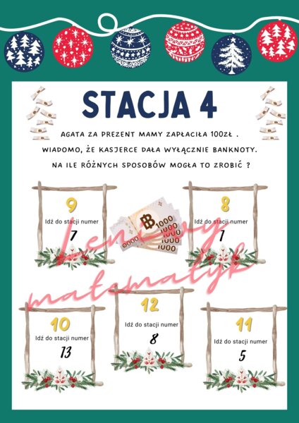 Matematyczne Święta - stacje zadaniowe