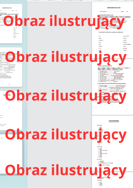 English Class B1 unit 1 test (sprawdzian / praca klasowa)
