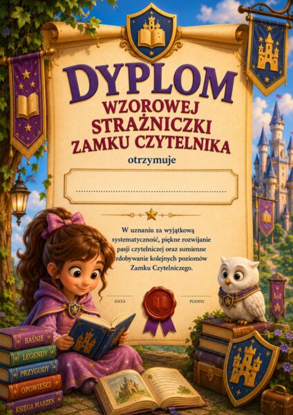 Dyplomy do Zamku Czytelniczego