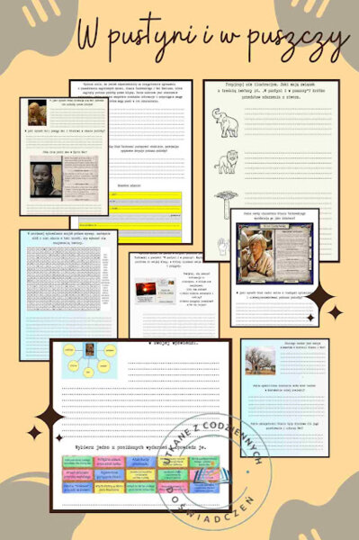 Stacje zadaniowe do lektury ,,W pustyni w puszczy"