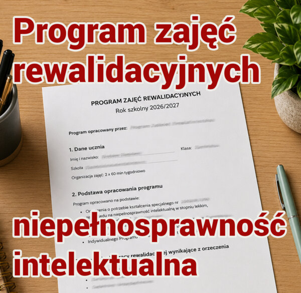 Program zajęć rewalidacyjnych - niepełnosprawność intelektualna w stopniu lekkim