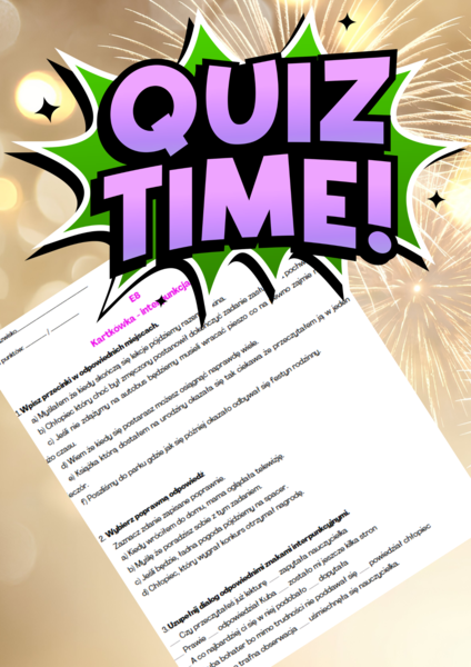 Kartkówka E8 - interpunkcja 2