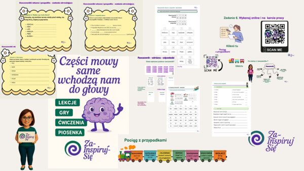 Rzeczownik w kl. IV-VI - scenariusze, karty pracy