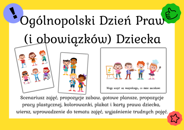 Pakiet: "Ogólnopolski Dzień Praw Dziecka"