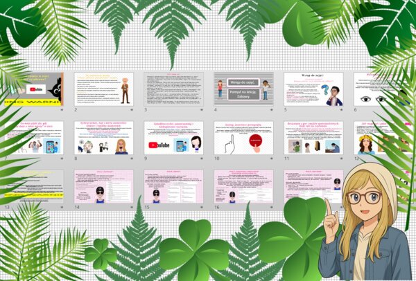 Prezentacja multimedialna w PowerPoint „Jakie zachowania w sieci mogą być ryzykowne?". Edukacja zdrowotna. Klasa 7. Dział „Nasze zdrowie psychiczne".