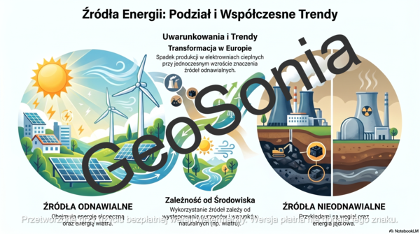 Energetyka w Europie geografia klasa 6 sketchnotka