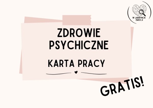 Karta pracy "Zdrowie psychiczne"