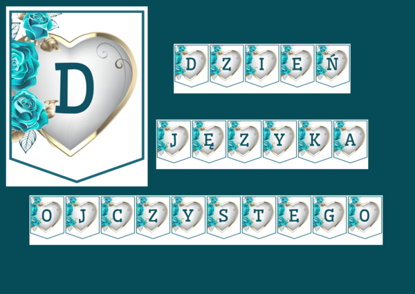 DZIEŃ JĘZYKA OJCZYSTEGO – biblioteka – GIRLANDA - gazetka – wersja 4