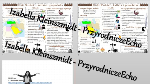 Minizestaw na temat „Bliski Wschód - kultura i gospodarka” – sketchnotka + karta pracy w power point + gratisowy link do prezentacji multimedialnej niekomercyjnej wykonanej w genial.ly do indywidualnego pobrania i użycia do celów niekomercyjnych. Geograf
