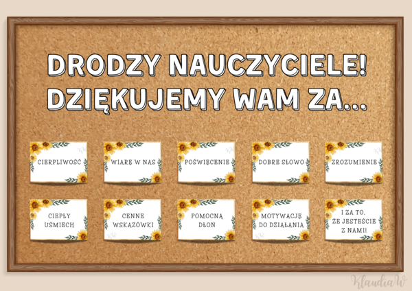Gazetka szkolna - Dzień Nauczyciela/Dzień Edukacji Narodowej 1