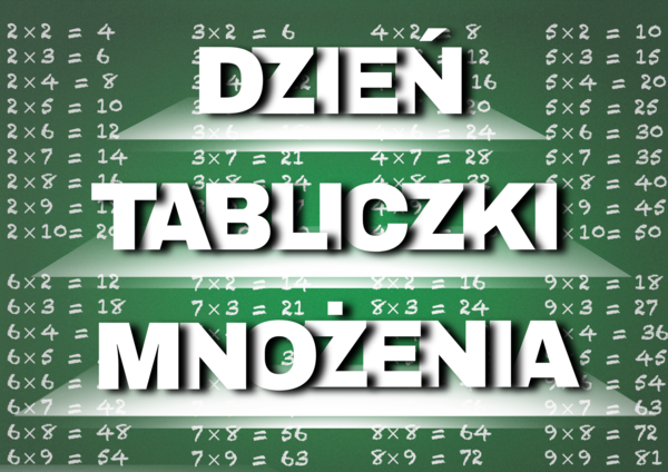 Plakat na Dzień Tabliczki Mnożenia